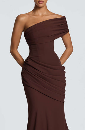 Kasia Gown - Plum Brown Ryvelle