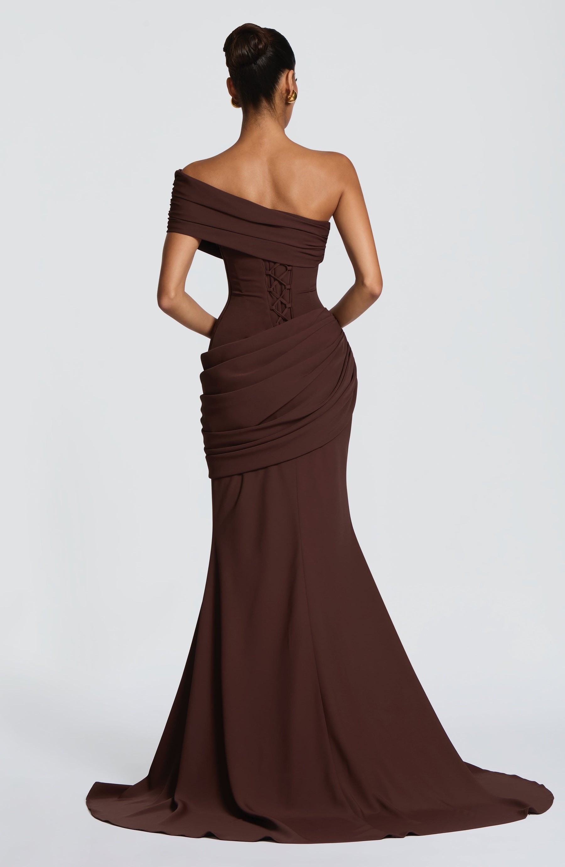 Kasia Gown - Plum Brown Ryvelle