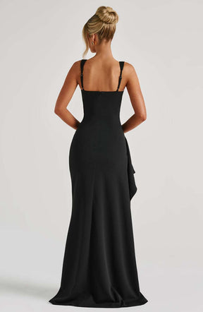 Katana Maxi Dress - Black Ryvelle