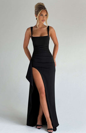 Katana Maxi Dress - Black Ryvelle