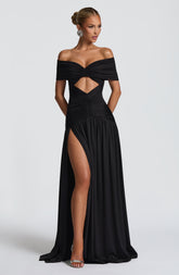 Kathryn Maxi Dress - Black Ryvelle