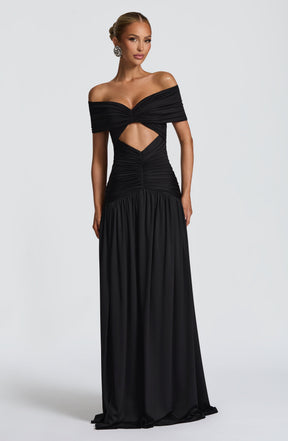 Kathryn Maxi Dress - Black Ryvelle