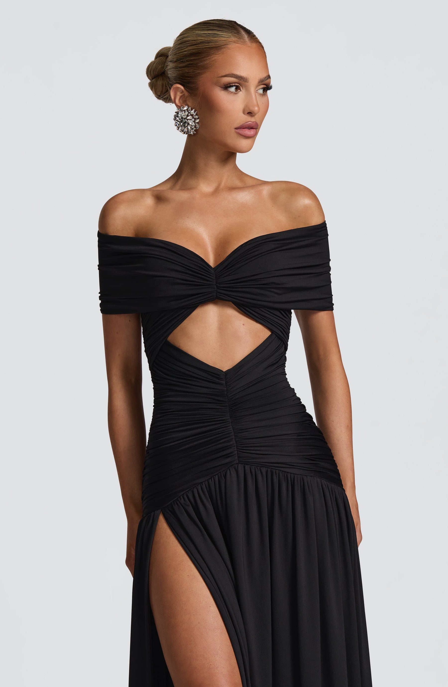Kathryn Maxi Dress - Black Ryvelle