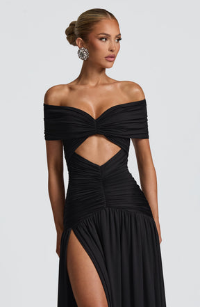 Kathryn Maxi Dress - Black Ryvelle