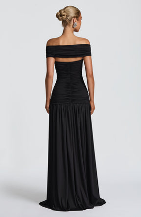 Kathryn Maxi Dress - Black Ryvelle