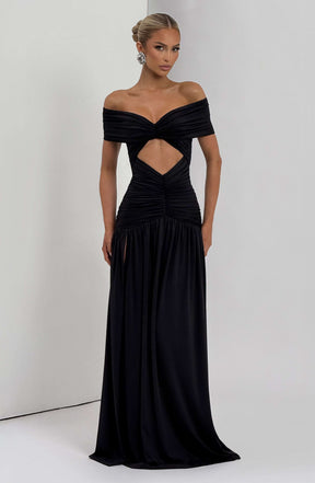Kathryn Maxi Dress - Black Ryvelle