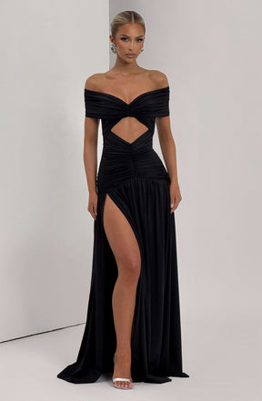 Kathryn Maxi Dress - Black Ryvelle