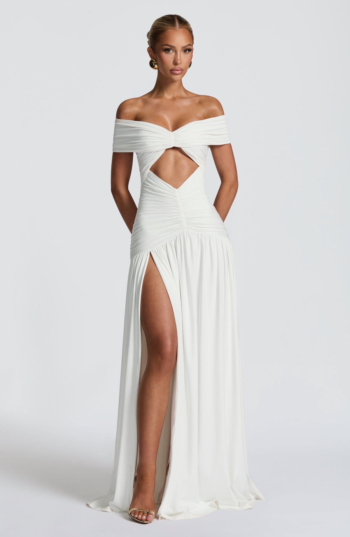 Kathryn Maxi Dress - White Ryvelle
