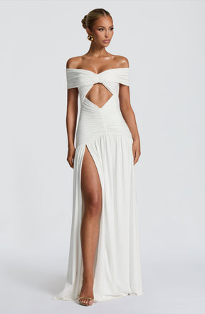 Kathryn Maxi Dress - White Ryvelle