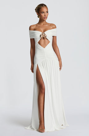 Kathryn Maxi Dress - White Ryvelle