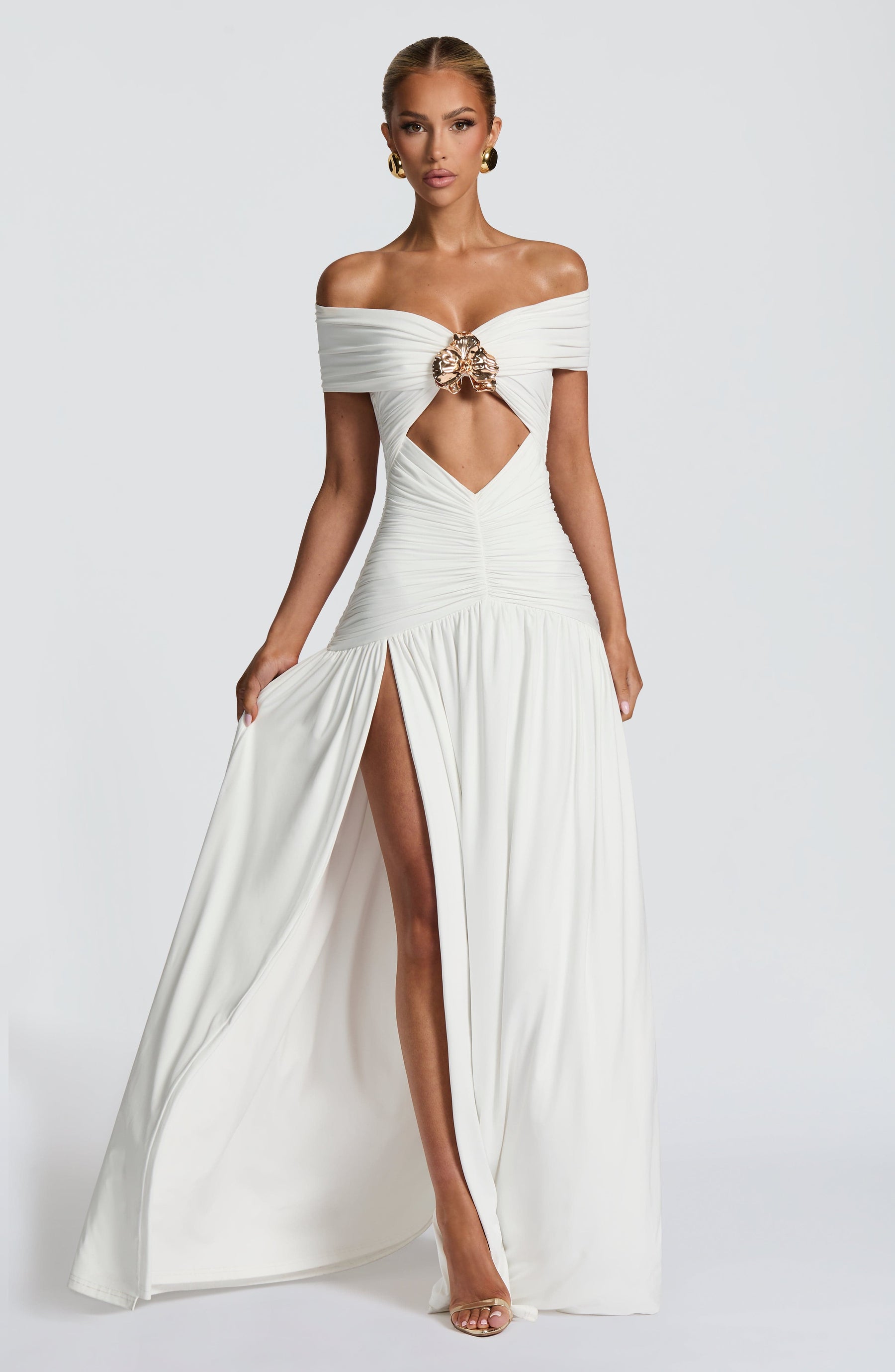 Kathryn Maxi Dress - White Ryvelle