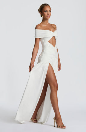 Kathryn Maxi Dress - White Ryvelle