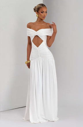 Kathryn Maxi Dress - White Ryvelle