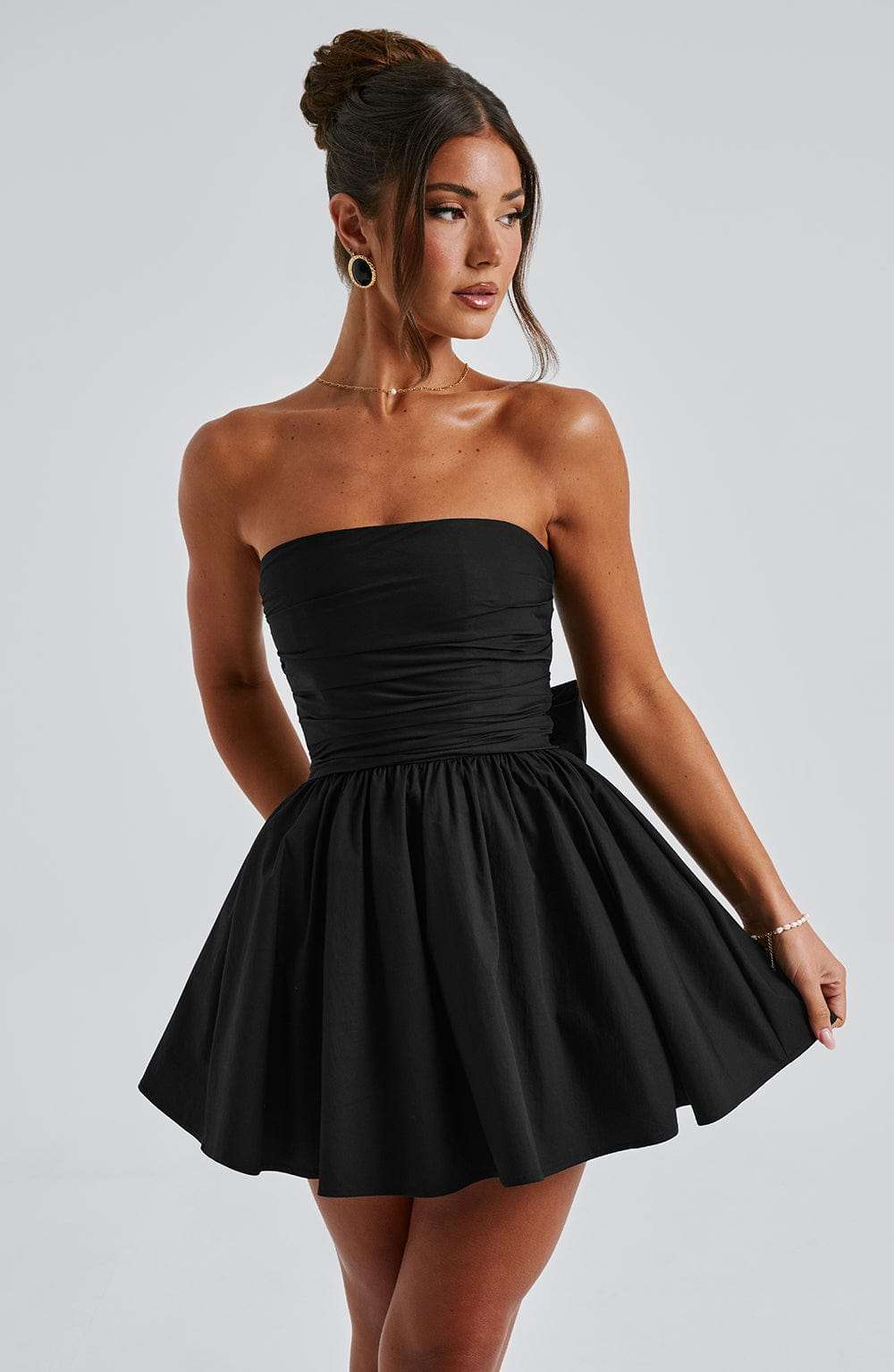 Katrina Mini Dress - Black Ryvelle