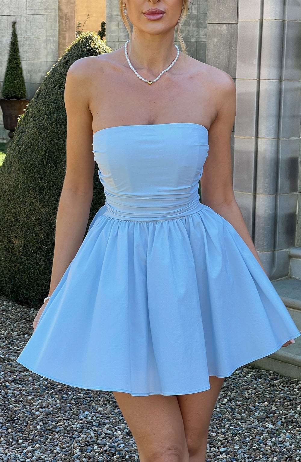 Katrina Mini Dress - Blue Ryvelle