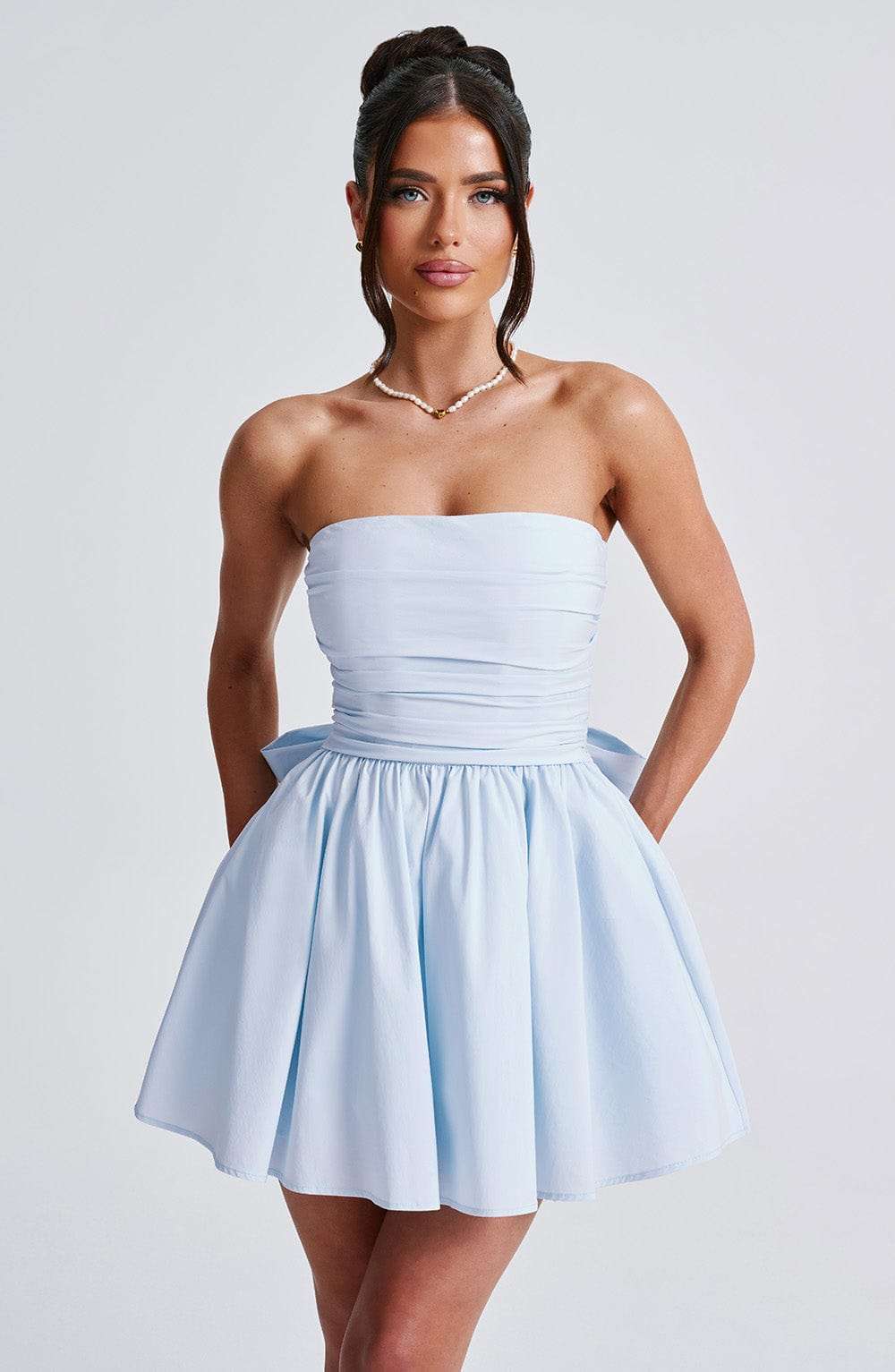 Katrina Mini Dress - Blue Ryvelle
