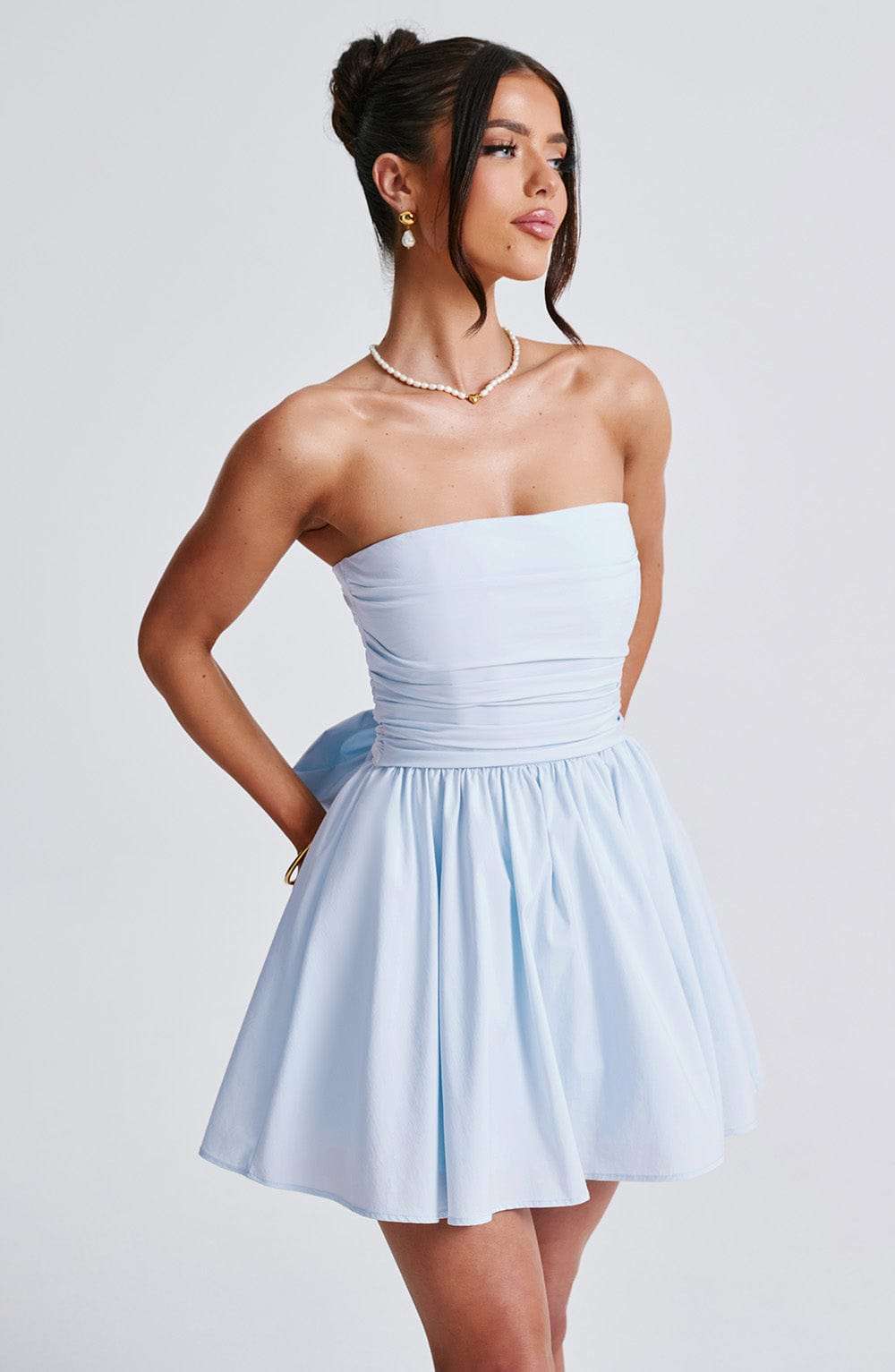 Katrina Mini Dress - Blue Ryvelle