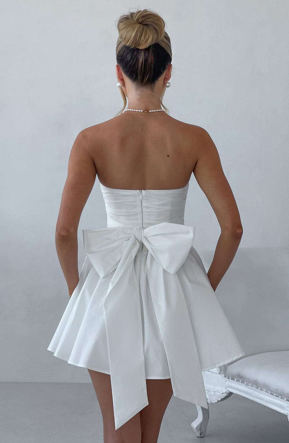 Katrina Mini Dress - Ivory Ryvelle
