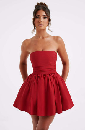 Katrina Mini Dress - Red Ryvelle