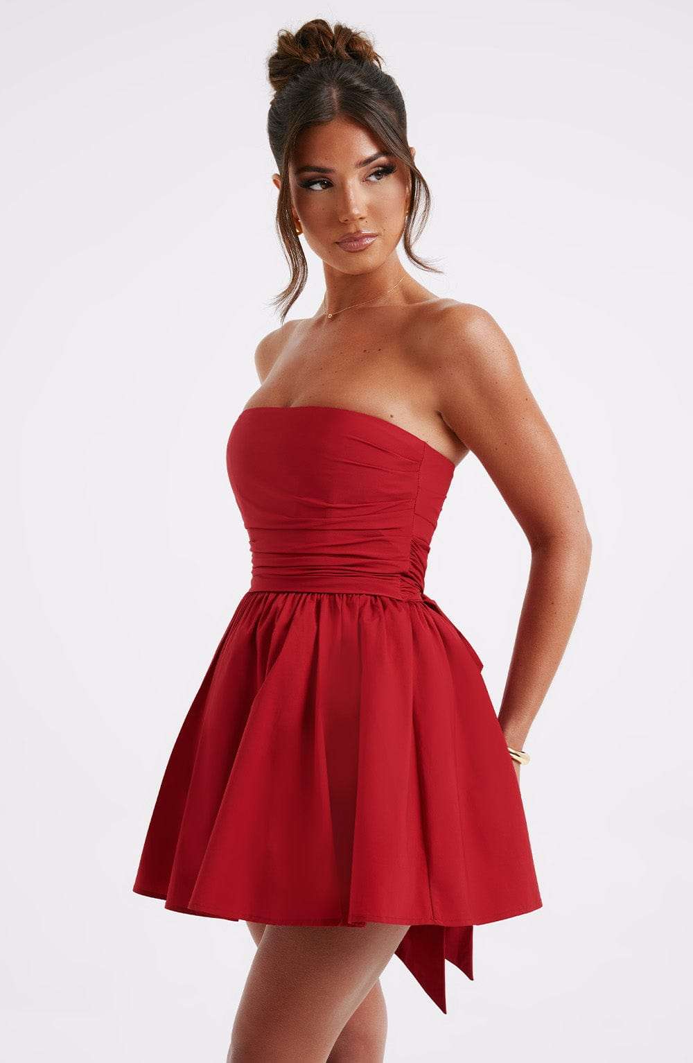 Katrina Mini Dress - Red Ryvelle