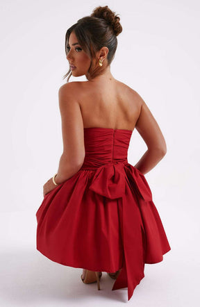 Katrina Mini Dress - Red Ryvelle