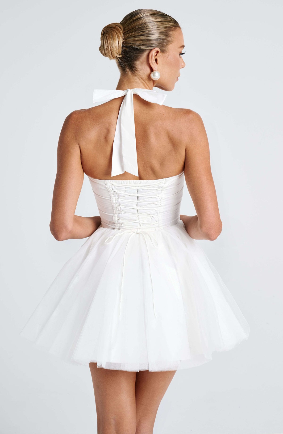 Keely Mini Dress - Ivory Ryvelle