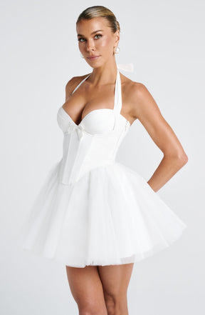Keely Mini Dress - Ivory Ryvelle