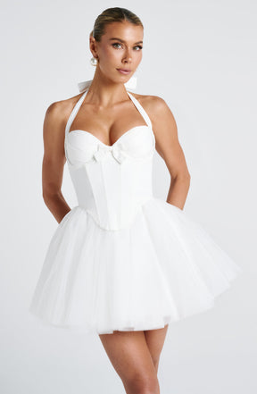Keely Mini Dress - Ivory Ryvelle