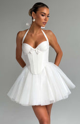 Keely Mini Dress - Ivory Ryvelle