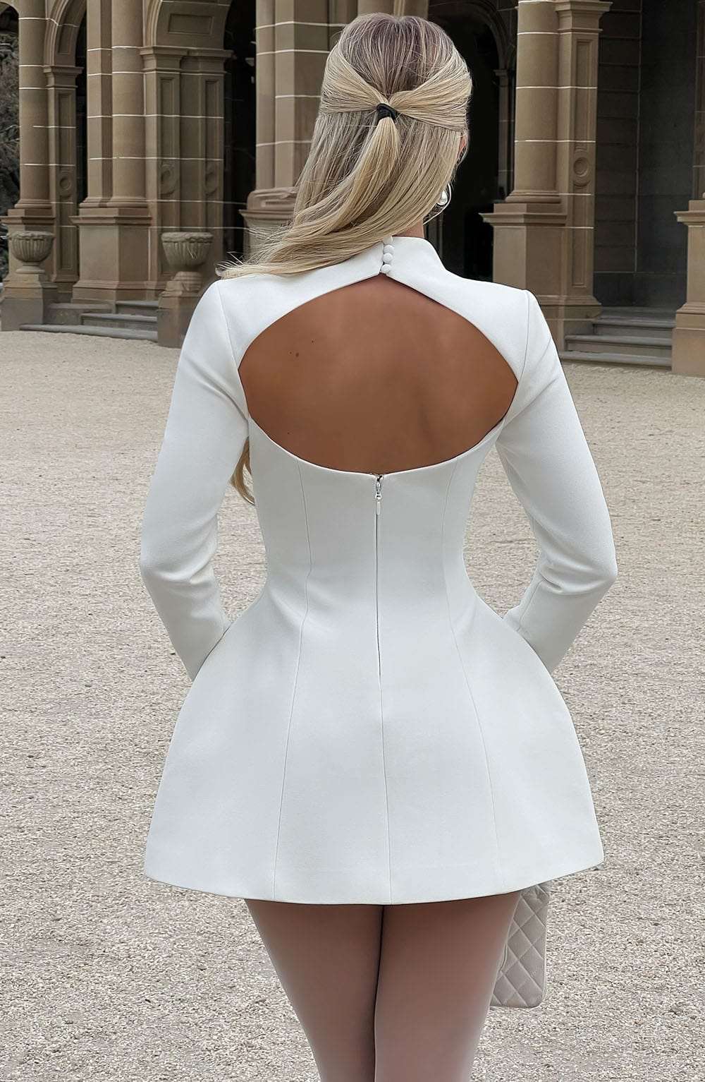 Kelly Mini Dress - Ivory Ryvelle