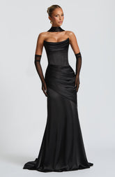 Kensington Maxi Dress - Black Ryvelle