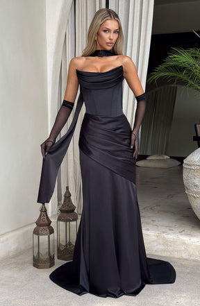 Kensington Maxi Dress - Black Ryvelle