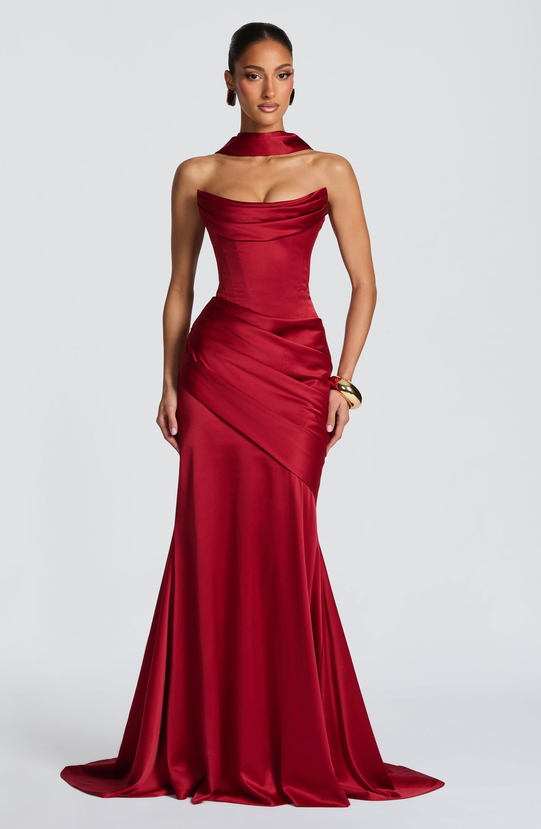 Kensington Maxi Dress - Deep Red Ryvelle