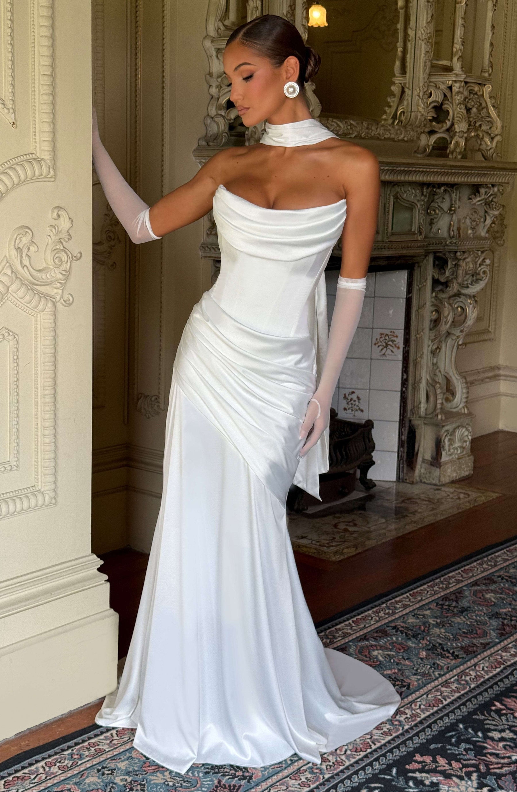 Kensington Maxi Dress - Ivory Ryvelle