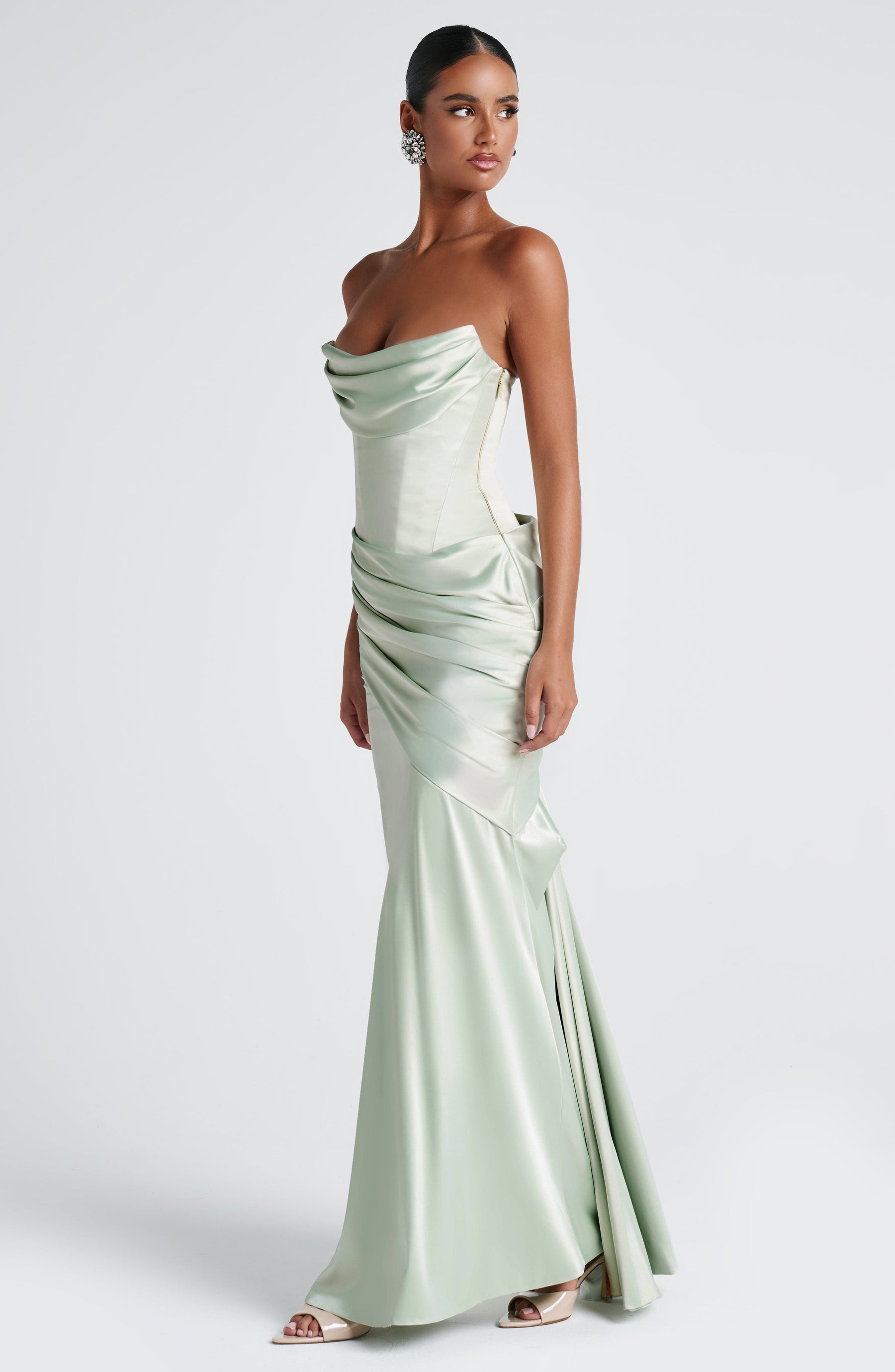 Robe longue Kensington – Menthe
