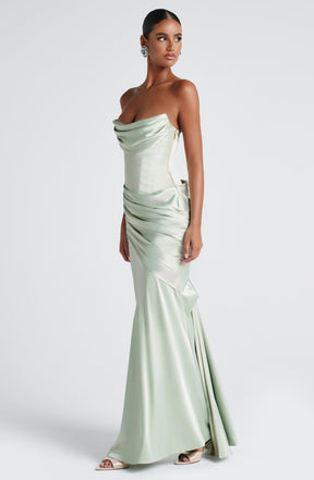 Robe longue Kensington – Menthe