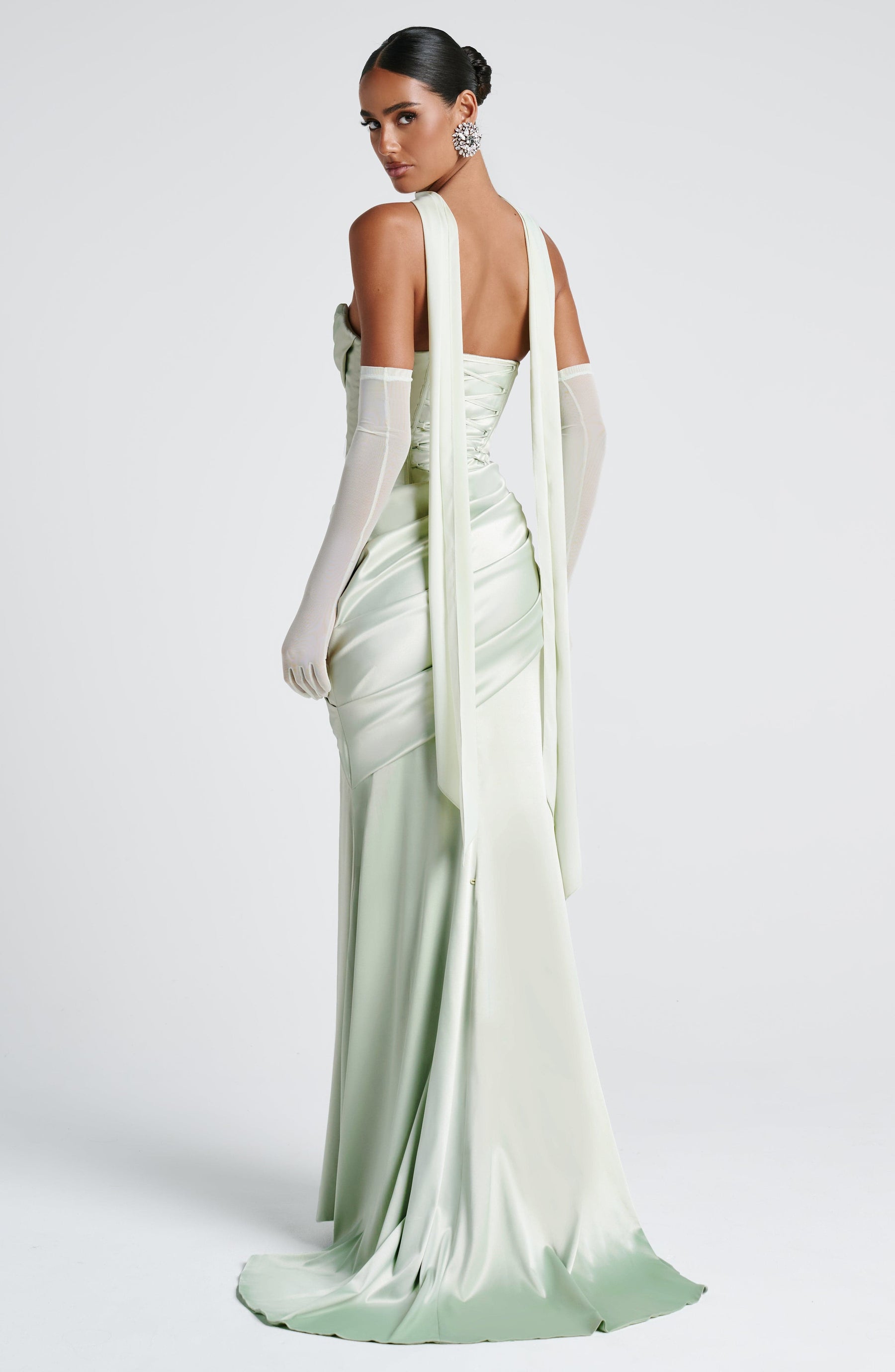 Robe longue Kensington – Menthe