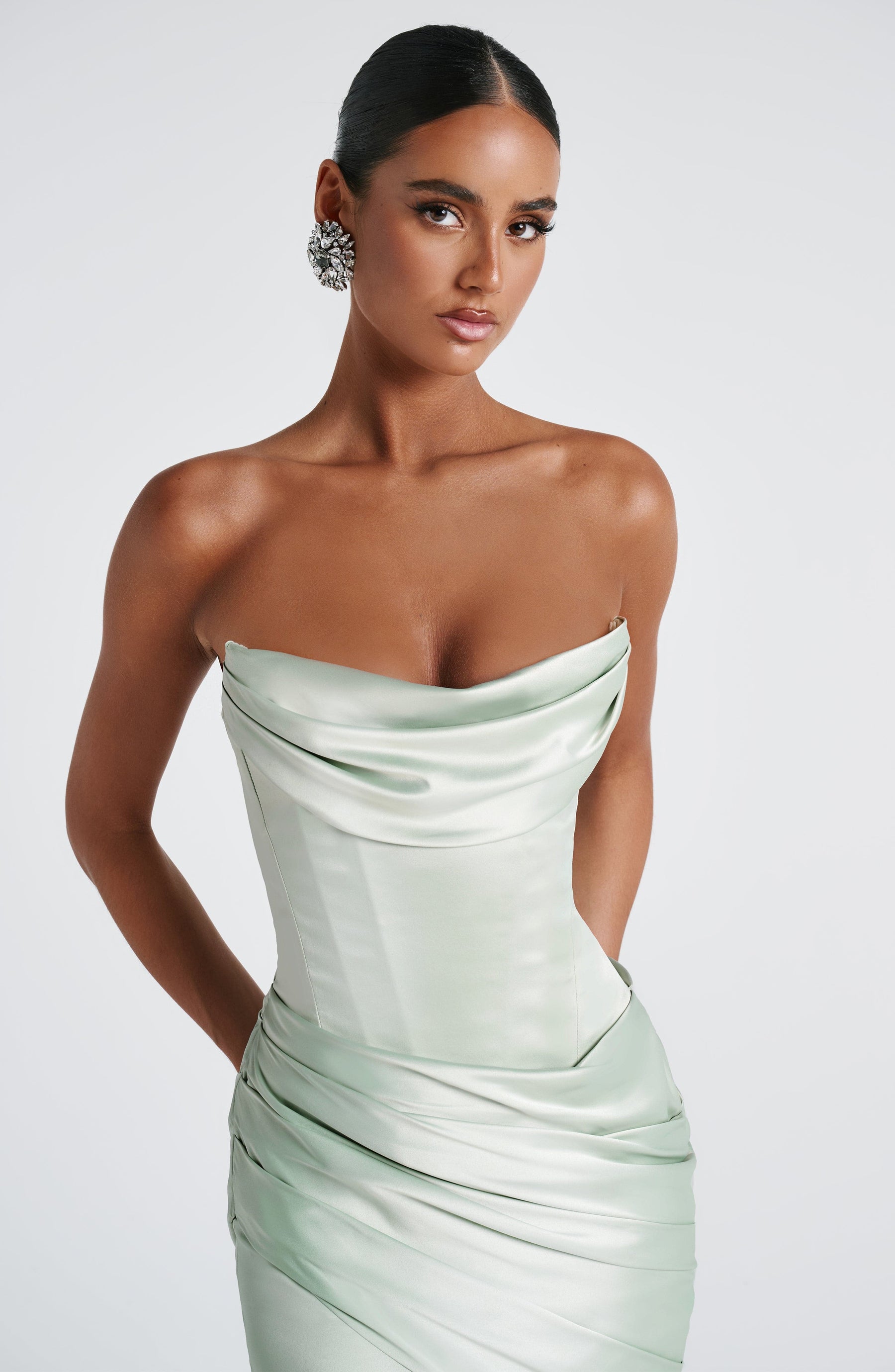 Robe longue Kensington – Menthe