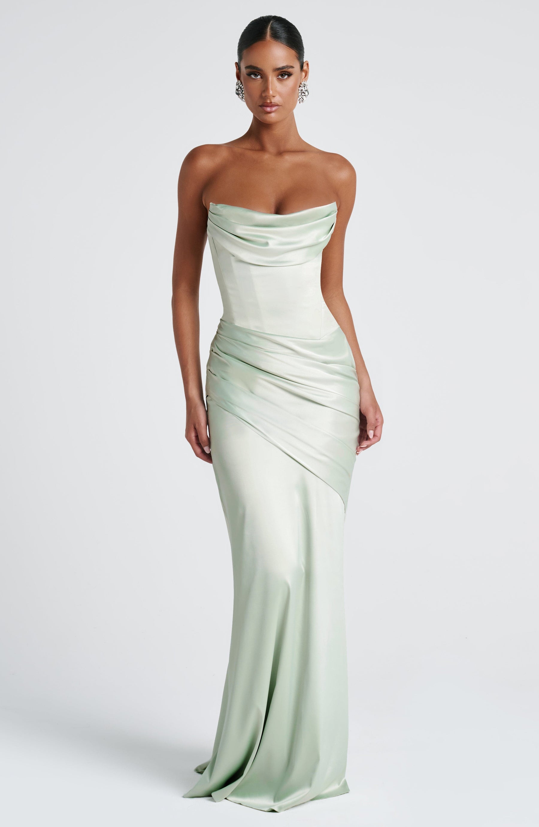 Robe longue Kensington – Menthe
