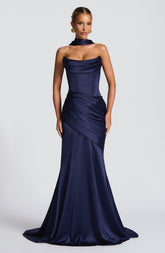 Kensington Maxi Dress - Navy Ryvelle