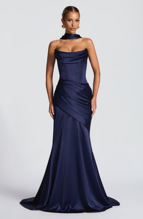 Kensington Maxi Dress - Navy Ryvelle