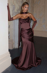 Kensington Maxi Dress - Plum Brown Ryvelle