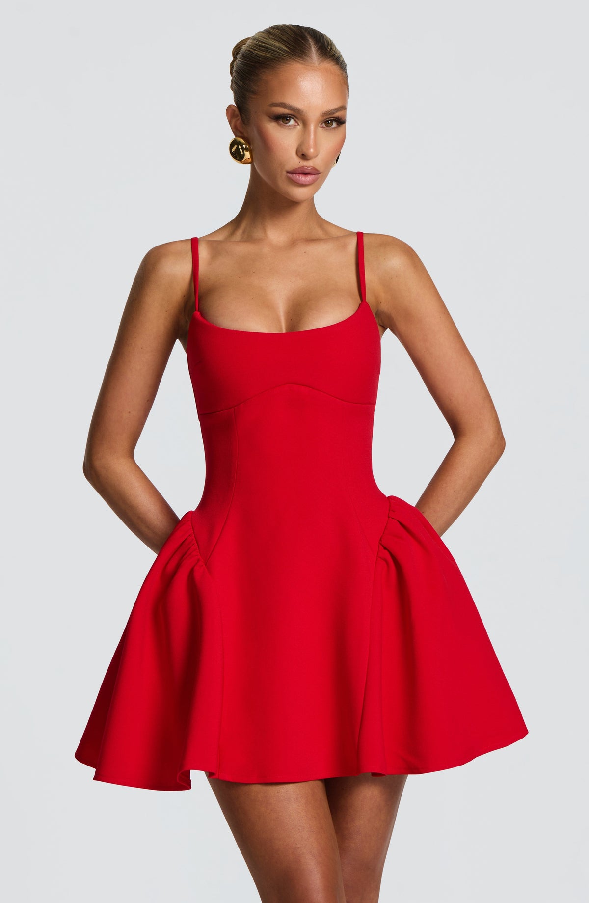 Mini-robe Kiah - Rouge