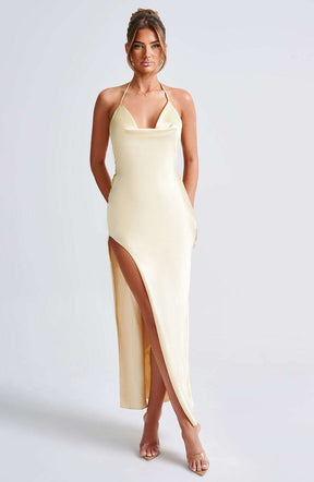 Kiandra Maxi Dress - Lemon Ryvelle