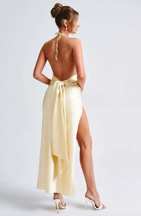 Kiandra Maxi Dress - Lemon Ryvelle