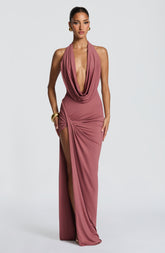 Kingsley Maxi Dress - Rose Brown Ryvelle