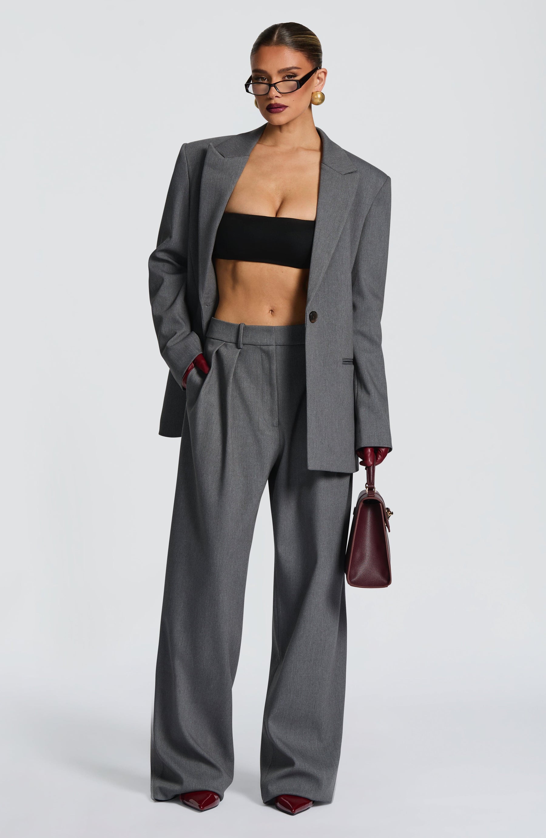 Kirsty Pants - Grey Marl Ryvelle