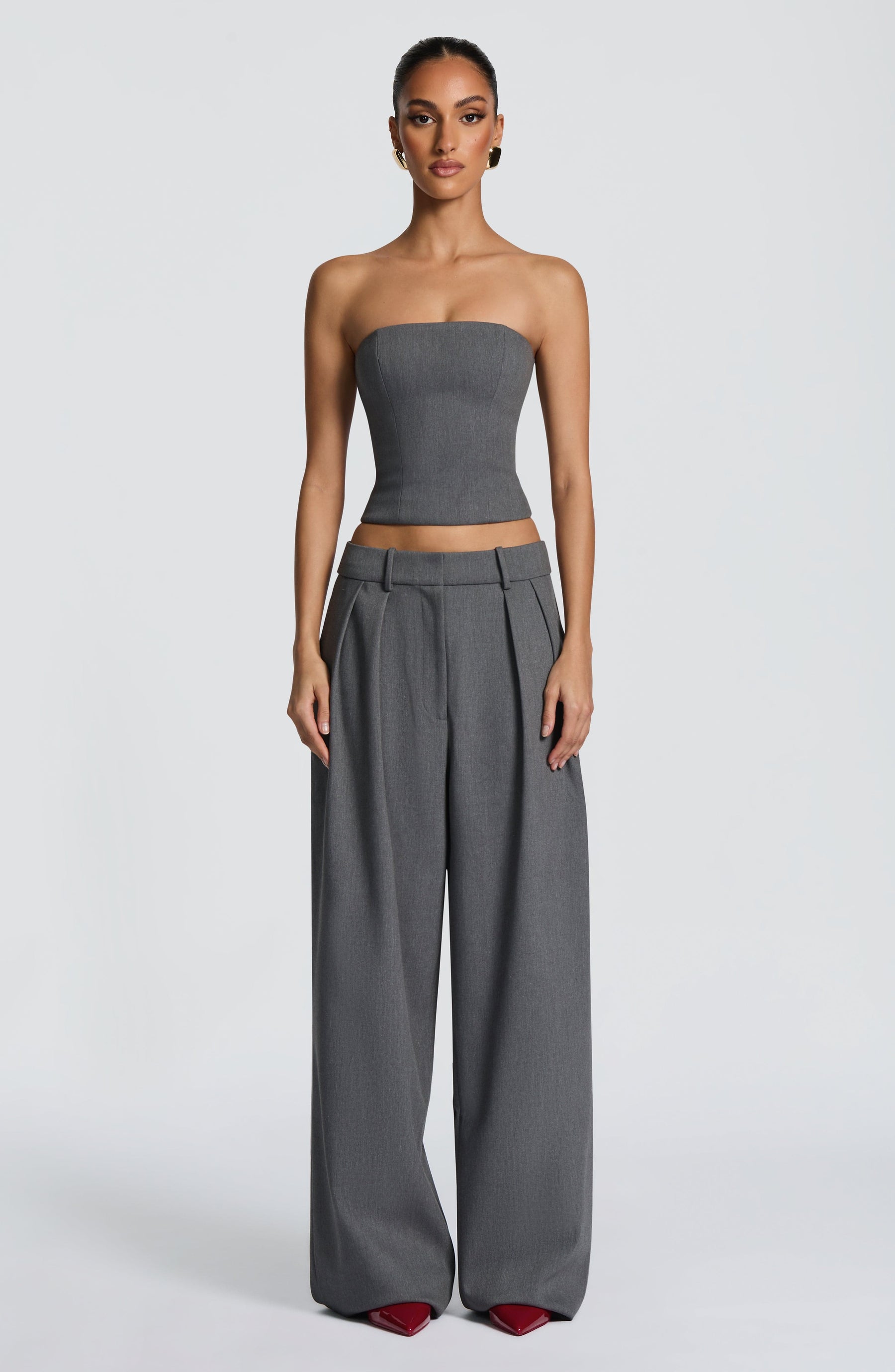 Kirsty Pants - Grey Marl Ryvelle