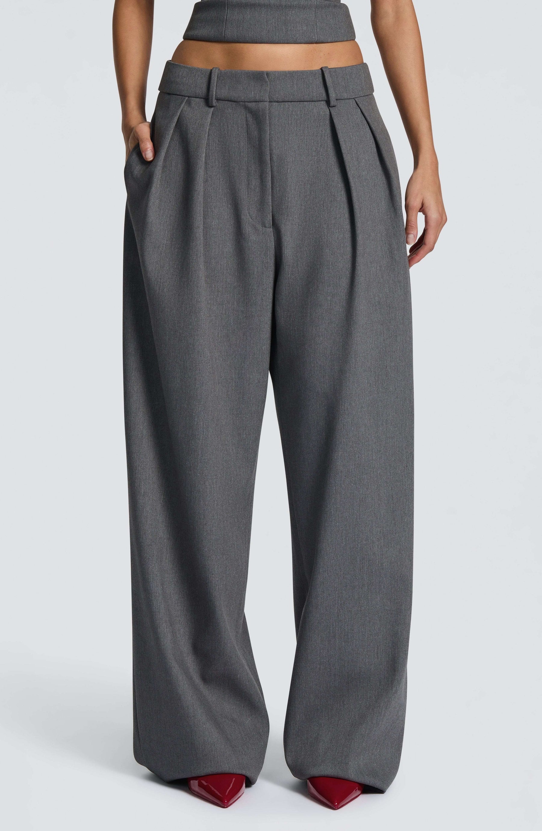 Kirsty Pants - Grey Marl Ryvelle