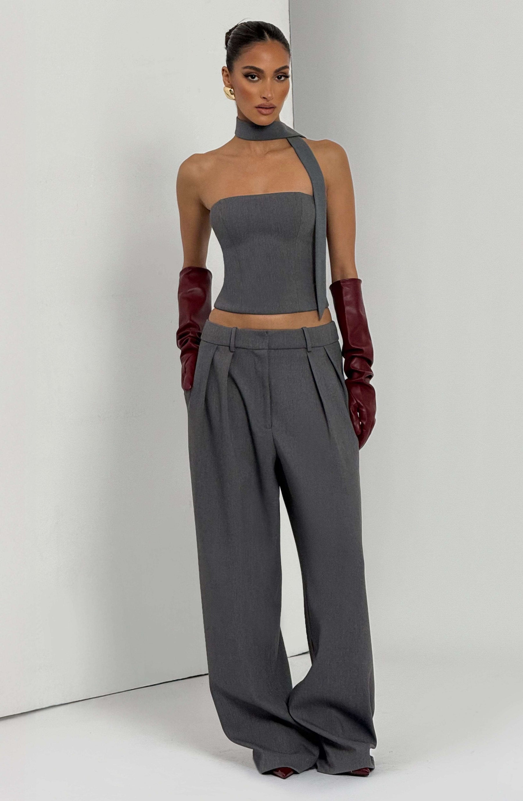 Kirsty Pants - Grey Marl Ryvelle
